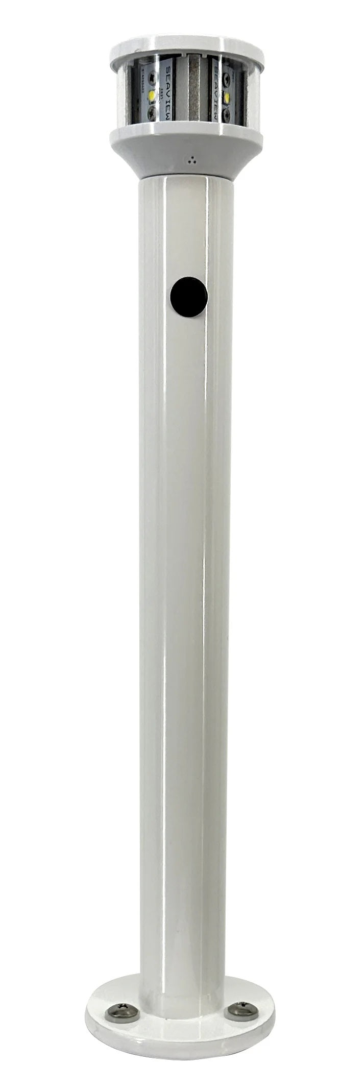 Seaview 12" White Light Post With LTBLED12 Nav Light