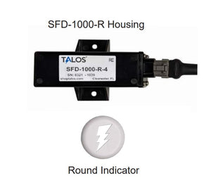 Talos SFD1000R White Round Flush Mount Lightning Detector with 10ft Cable