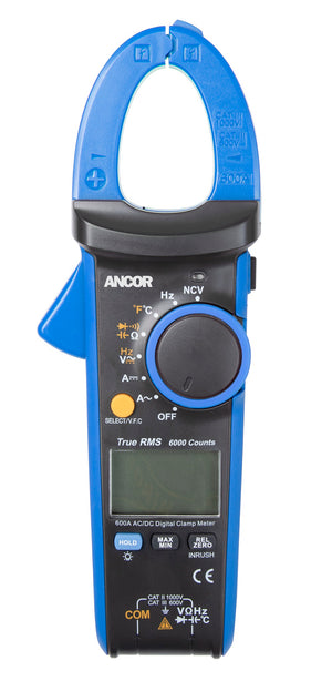 Ancor True RMS 12 Function Digital Snap-Around Multimeter