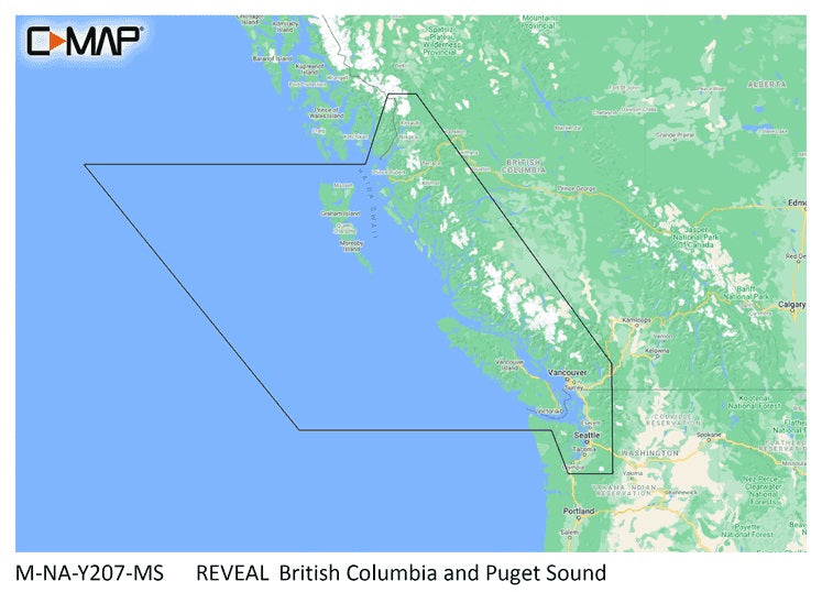 C-MAP Reveal Coastal British Columbia and Puget Sound