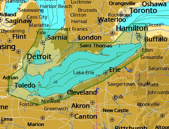 C-MAP M-NA-D933 4D Local Lake Erie And Lake St Clair