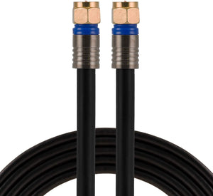 RG6 Coaxial Cable 15' With F-type Connectors