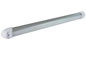 Lumitec RAIL2 12" Rail Light White/Red/Blue LED Brushed Finish 12/24v