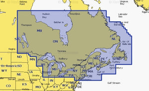 Navionics Plus NAUS012R Canada, East and greaqt Lakes microSD