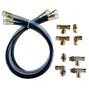 Octopus 30" Hose & Fitting Kit Includes ORB & NPT Helm Fittings