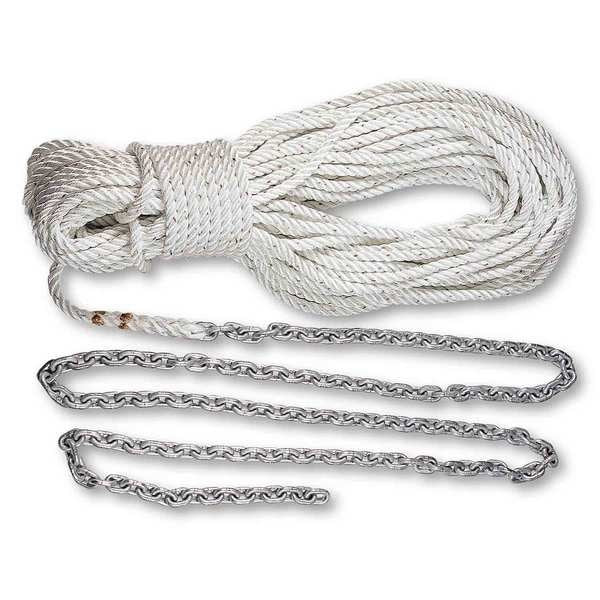 Powerwinch P10293 Anchor Rode 150' 1/2" Rope 10' 1/4" Chai