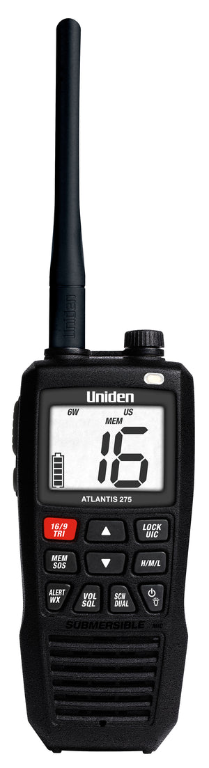 Uniden Atlantis 275 Floating Hand Held VHF Radio